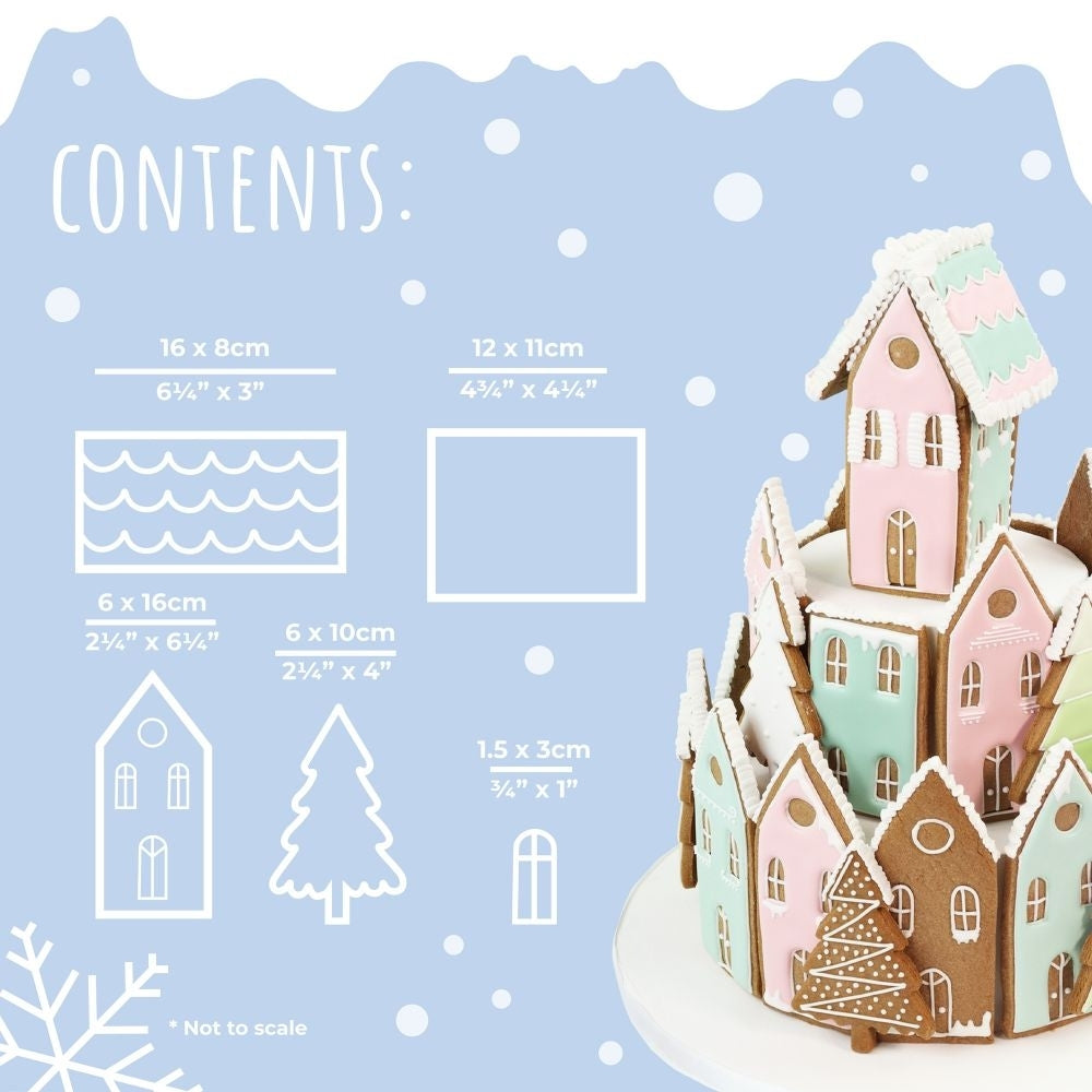 PME Gingerbread House Cutter Set - PME