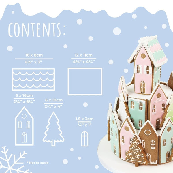 PME Gingerbread House Cutter Set - PME