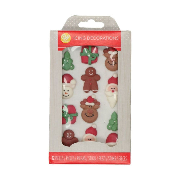 Wilton Christmas - Royal Icing Topper Set Of 12