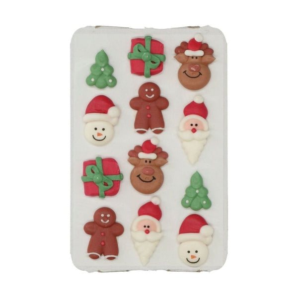 Wilton Christmas - Royal Icing Topper Set Of 12