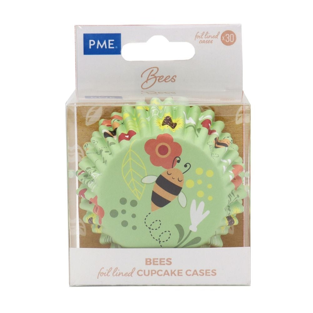 PME Bees Foil Baking Cups Pack Of 30 - PME
