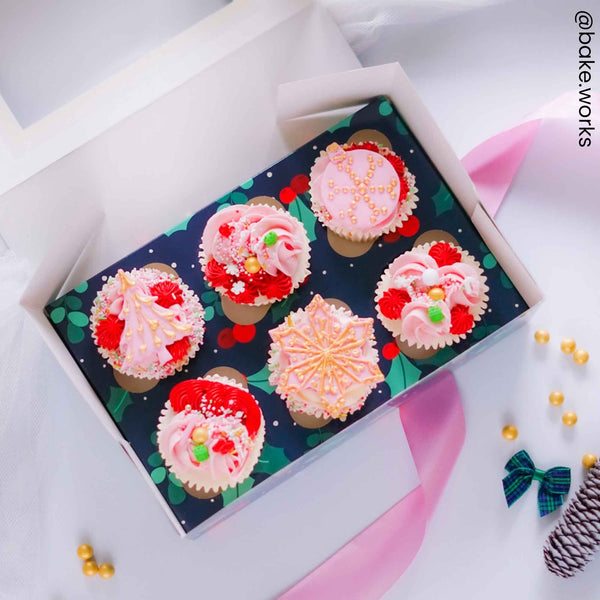 Simply Making Holly & Berries Cupcake Box