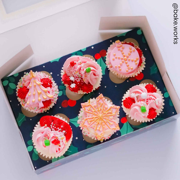 Simply Making Holly & Berries Cupcake Box