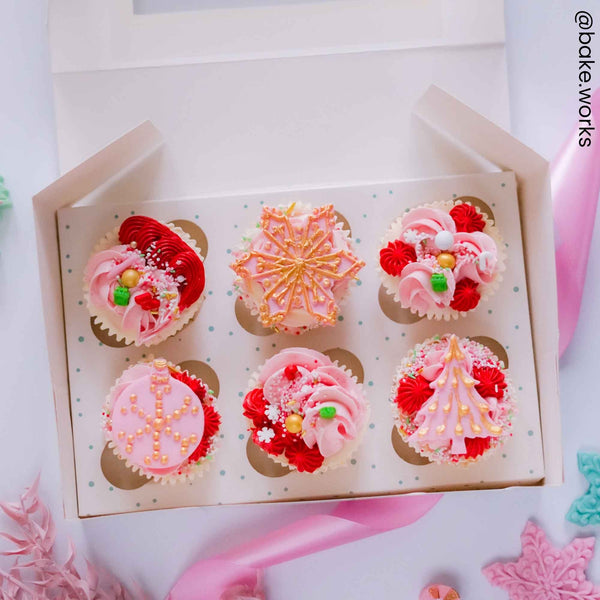 Simply Making Nordic Trees Cupcake Box