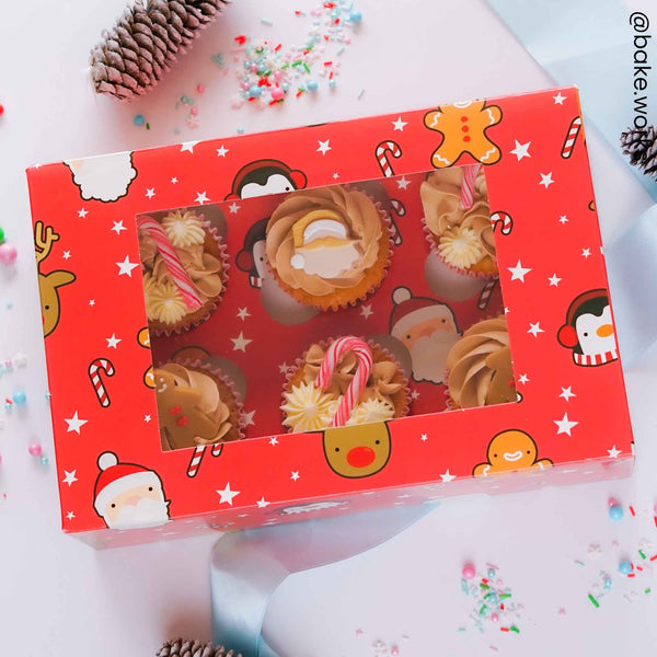 Simply Making Holds 6 Festive Friends Cupcake Box - 2 pack