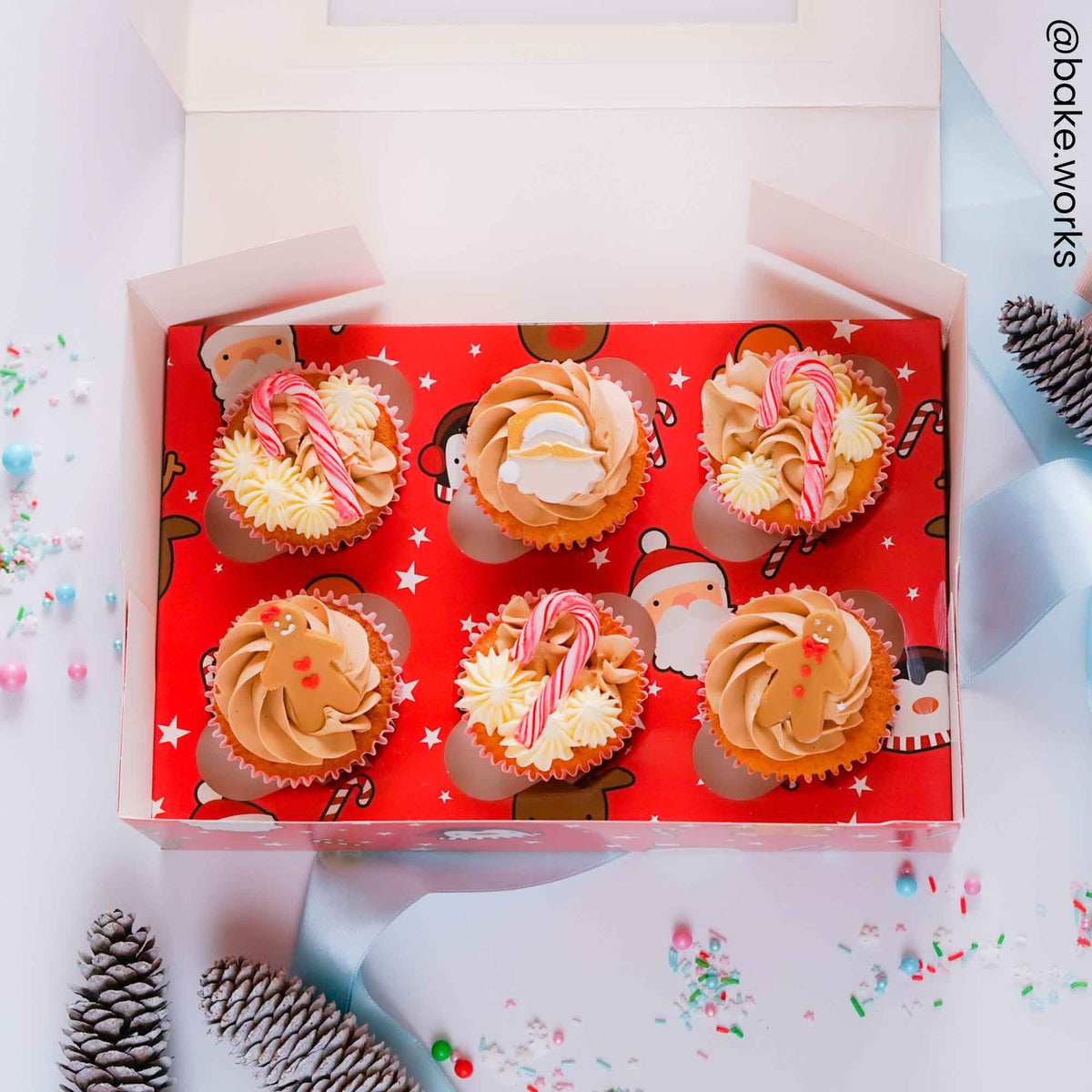 Simply Making Holds 6 Festive Friends Cupcake Box - 2 pack