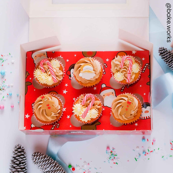 Simply Making Holds 6 Festive Friends Cupcake Box - 2 pack