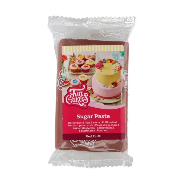 FunCakes Red Earth Sugarpaste 250g