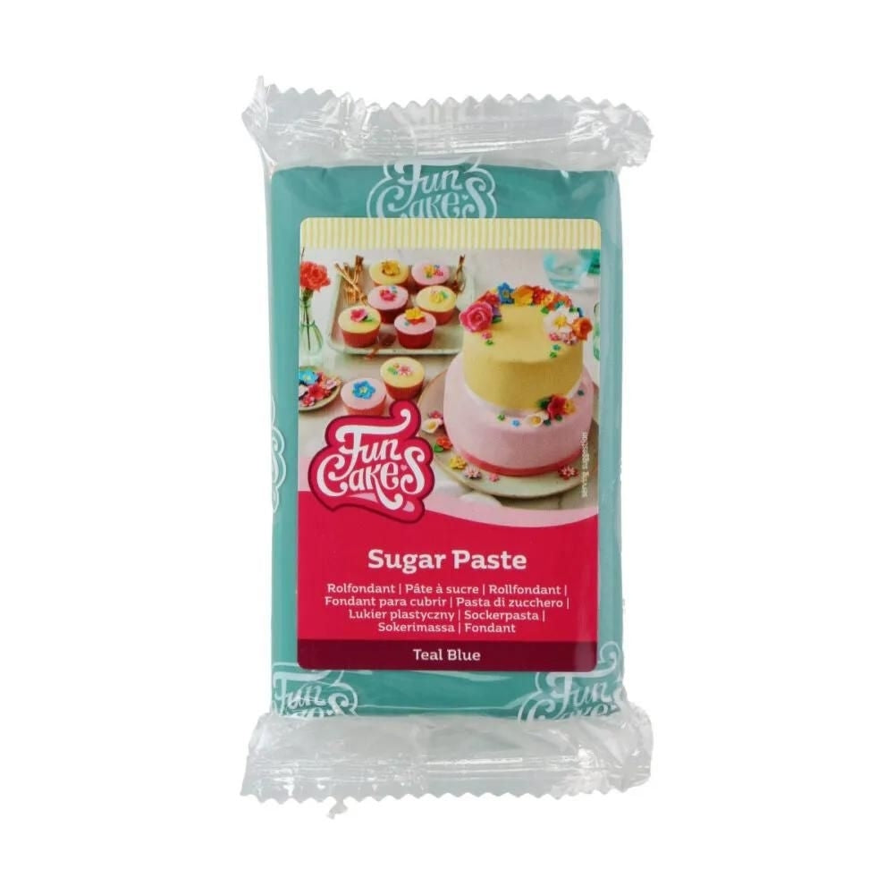 FunCakes Teal Blue Sugarpaste 250g