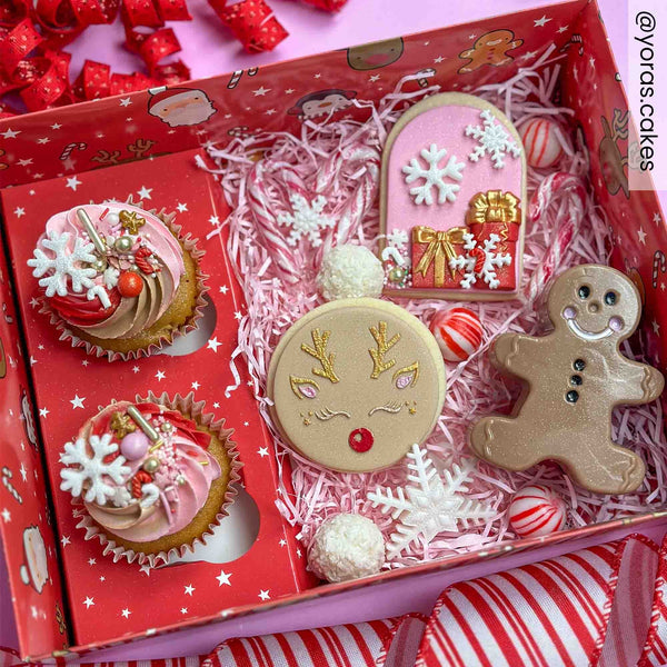 Simply Making Festive Friends Hamper & Cupcake Box - Pack Of 2