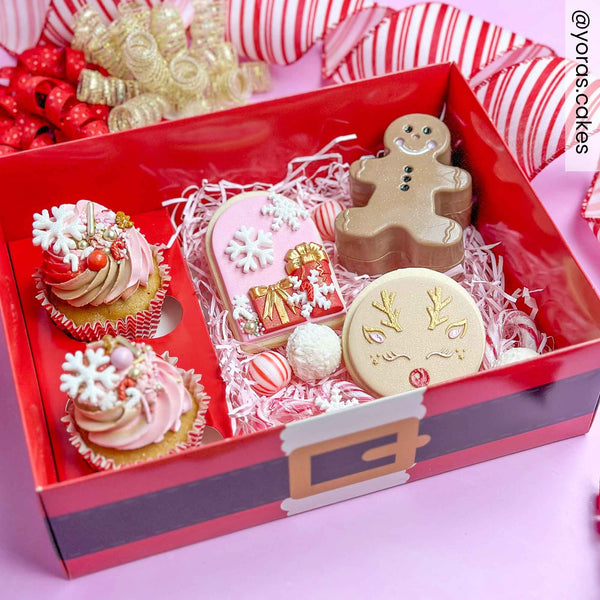 Simply Making Santa Hamper & Cupcake Box - Pack Of 2