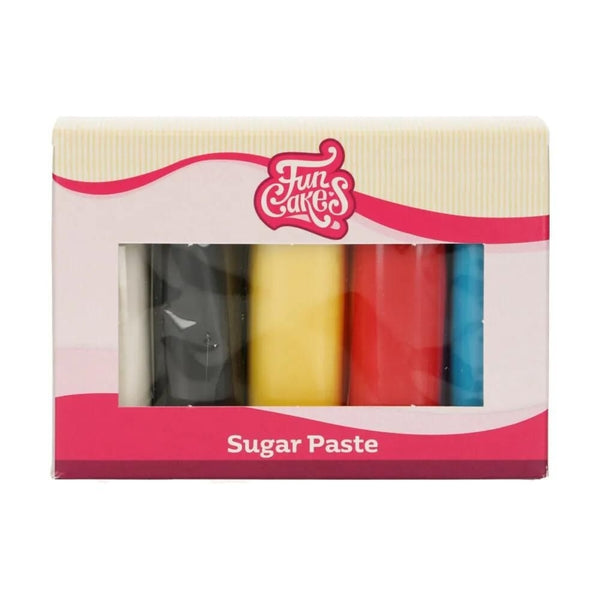 FunCakes LOW DATE - FunCakes Sugar Paste Multipack Primary Colours 5x100g [JUNE 2026]
