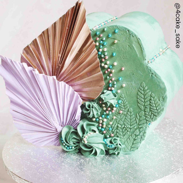 Choctastique Scollop Style 1 Ganache Plate - Pack Of 2