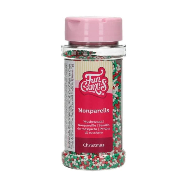 FunCakes Christmas Nonpareil Sprinkles 80g