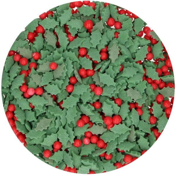 FunCakes Holly Sprinkle Mix 55g