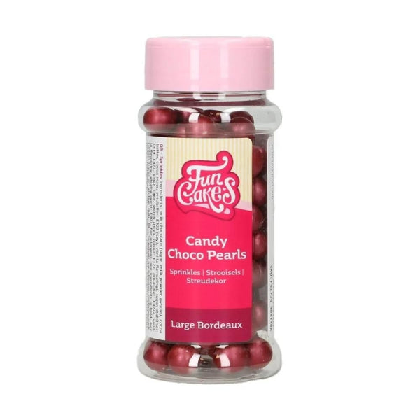 FunCakes Bordeaux Large Candy Chocolate Pearls 70g