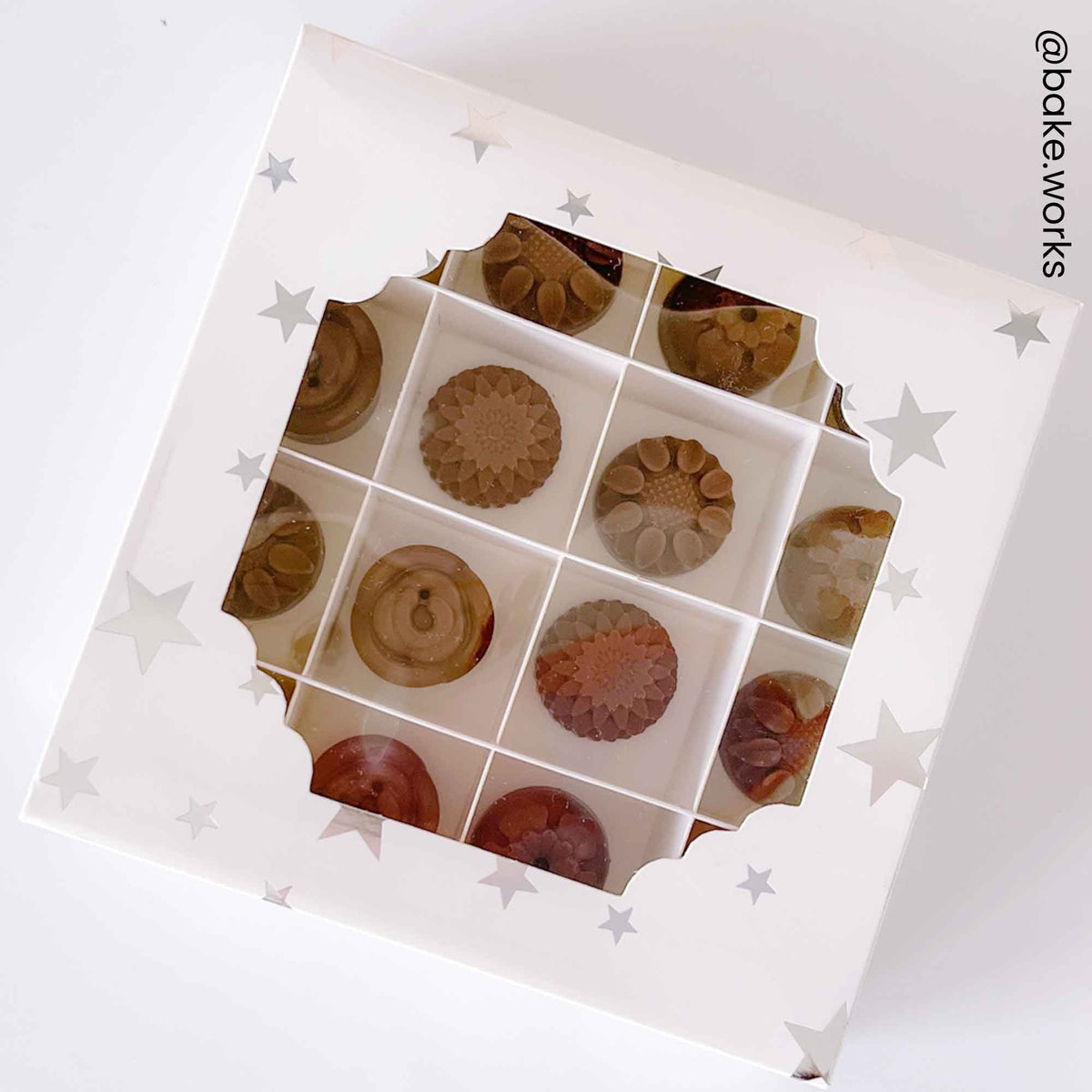 Simply Making Silver Stars Window Treat Boxes & Inserts - 16 Cavities