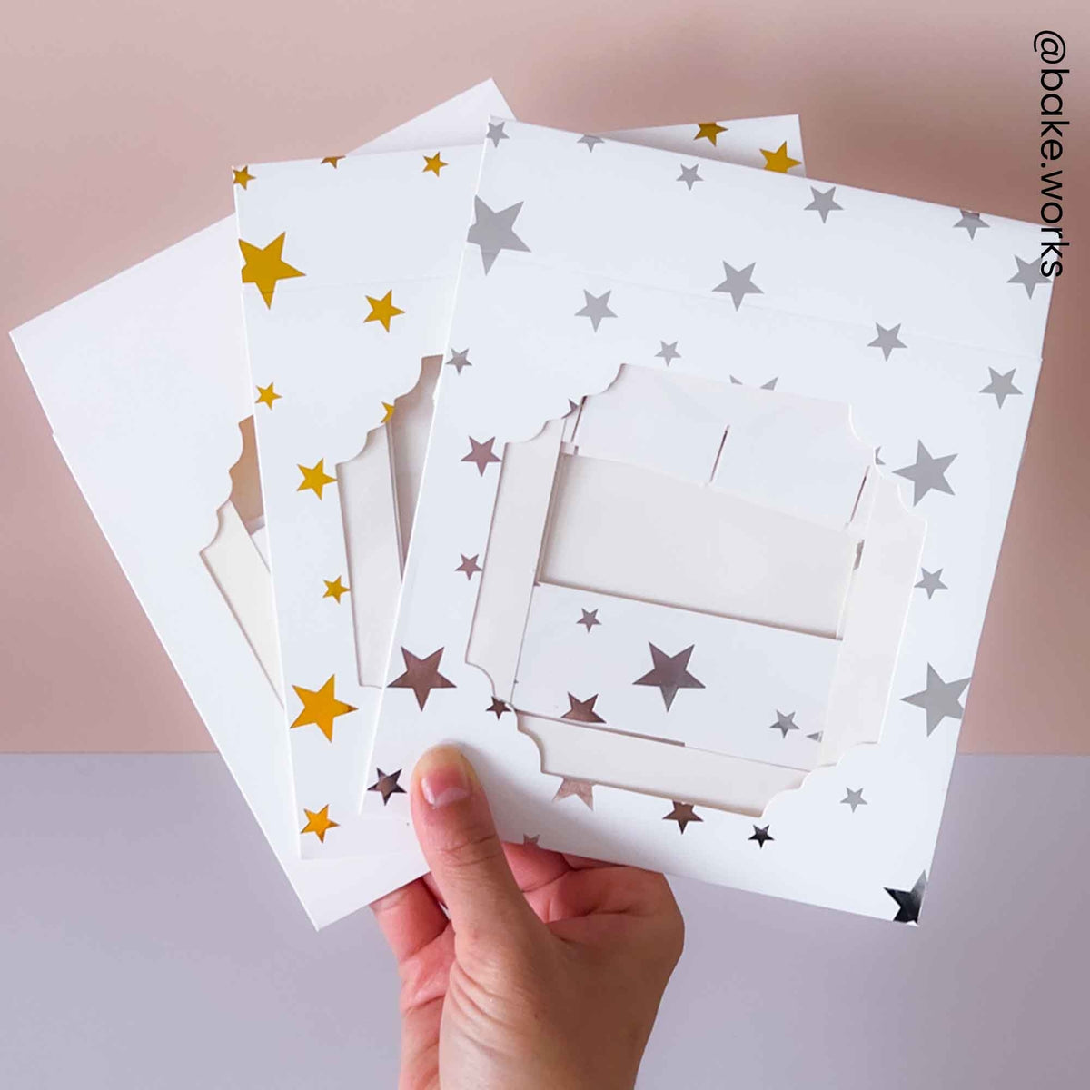 Simply Making Silver Stars Window Treat Boxes & Inserts - 16 Cavities