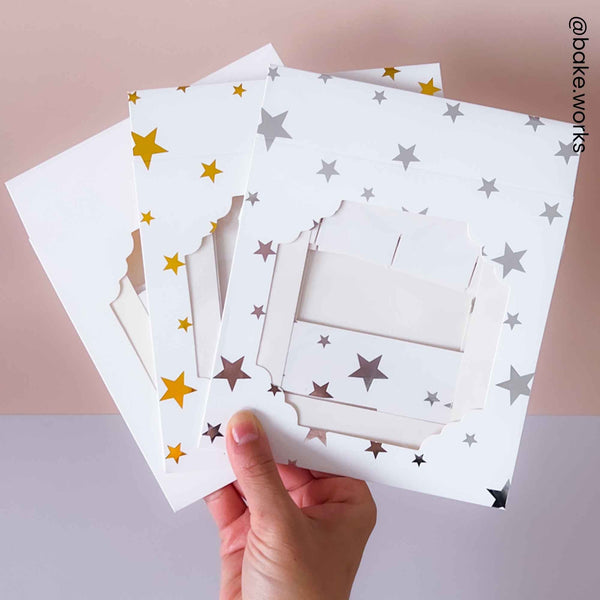 Simply Making Silver Stars Window Treat Boxes & Inserts - 16 Cavities