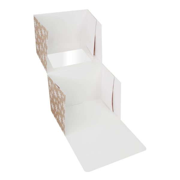 Simply Making Kraft Snowflake Christmas Log Cake Box