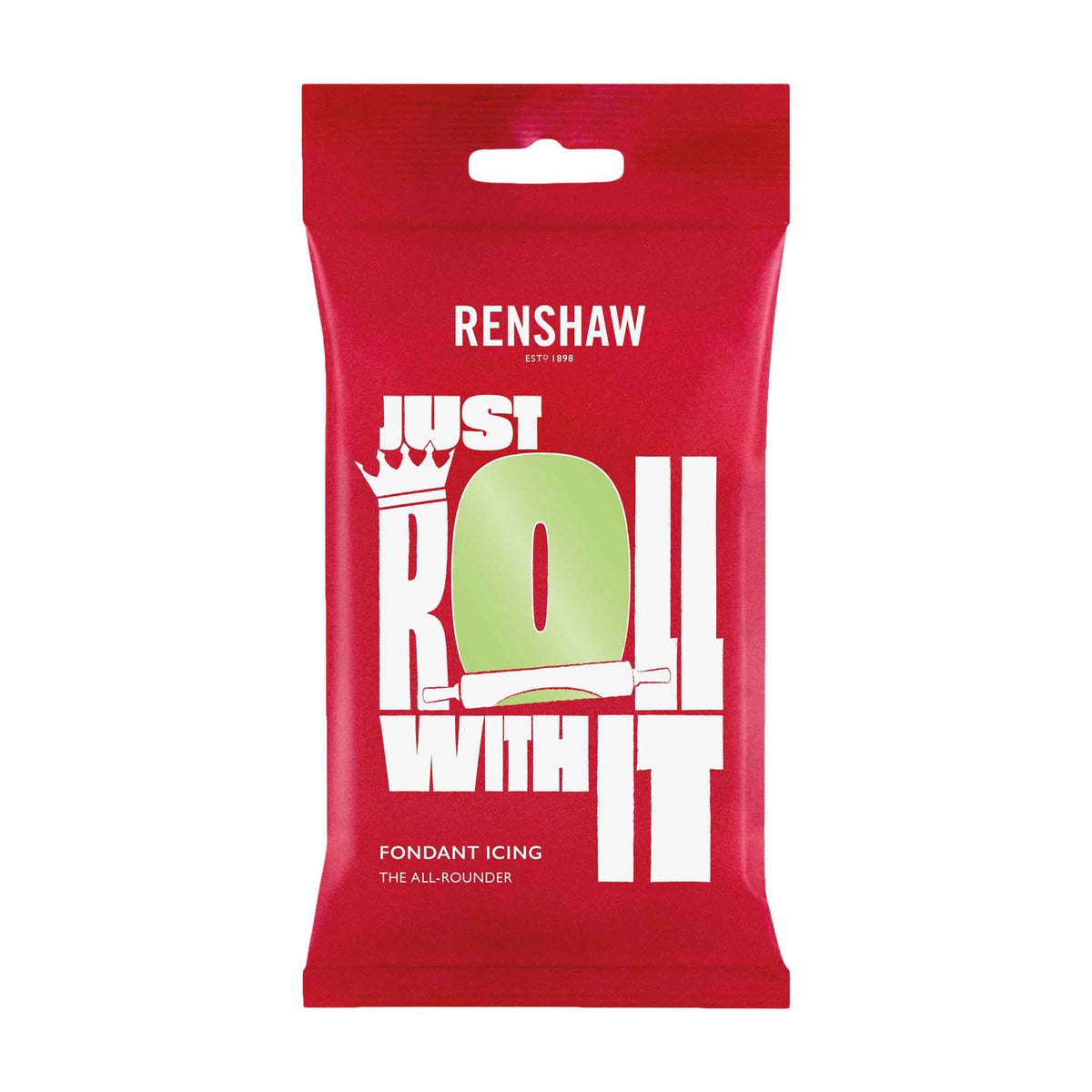 Renshaw Pastel Green - Just Roll With It Sugarpaste Fondant Icing 250g