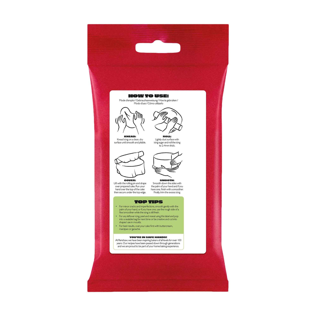 Renshaw Pastel Green - Just Roll With It Sugarpaste Fondant Icing 250g