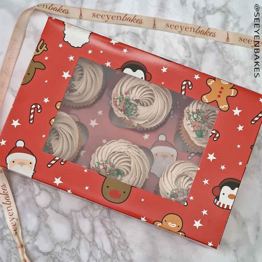 Simply Making Holds 6 Festive Friends Cupcake Box - 2 pack