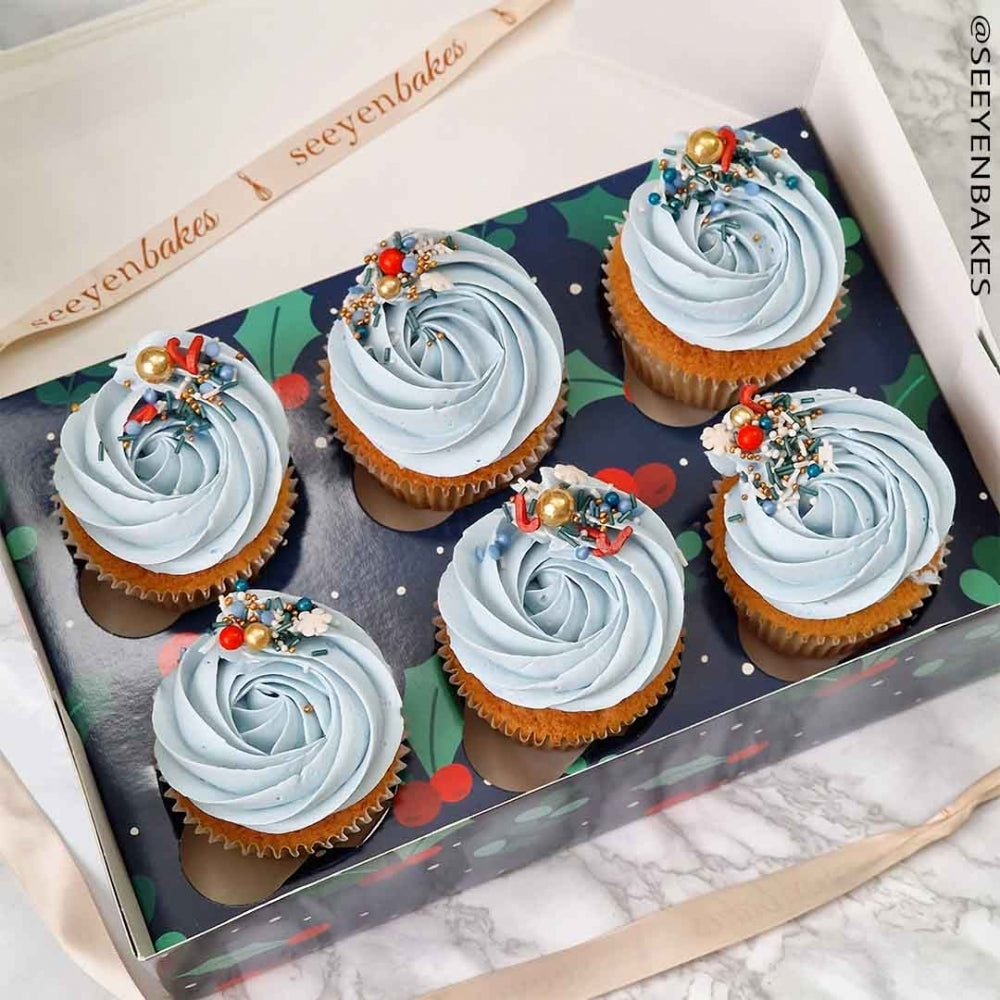 Simply Making Holly & Berries Cupcake Box