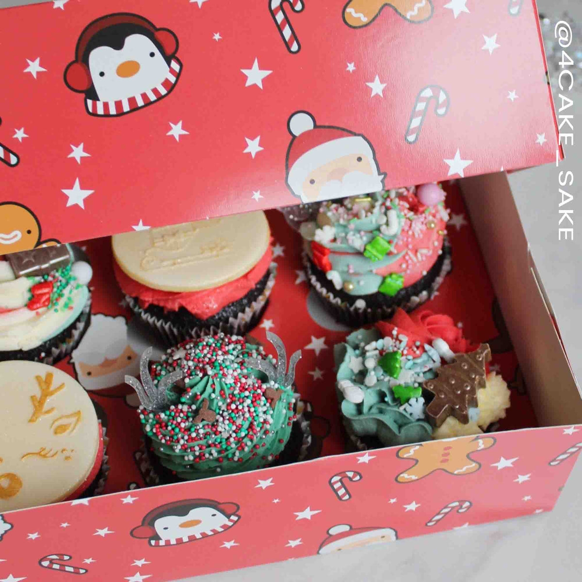 Simply Making Holds 6 Festive Friends Cupcake Box - 2 pack