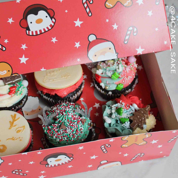 Simply Making Holds 6 Festive Friends Cupcake Box - 2 pack