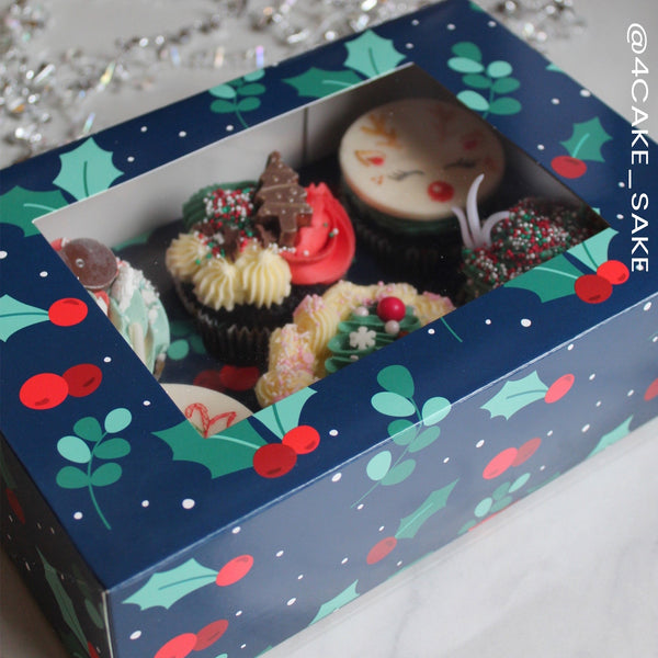 Simply Making Holly & Berries Cupcake Box