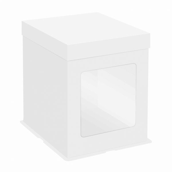 Simply Making Tall Extra Deep White Cake Box With Front Window