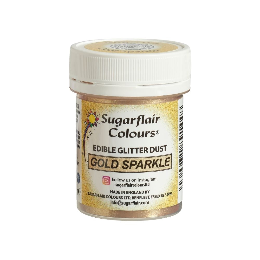 Sugarflair Gold Sparkle - Edible Glitter Dust 10g