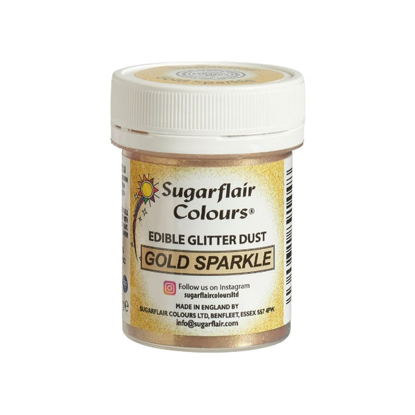 Sugarflair Gold Sparkle - Edible Glitter Dust 10g