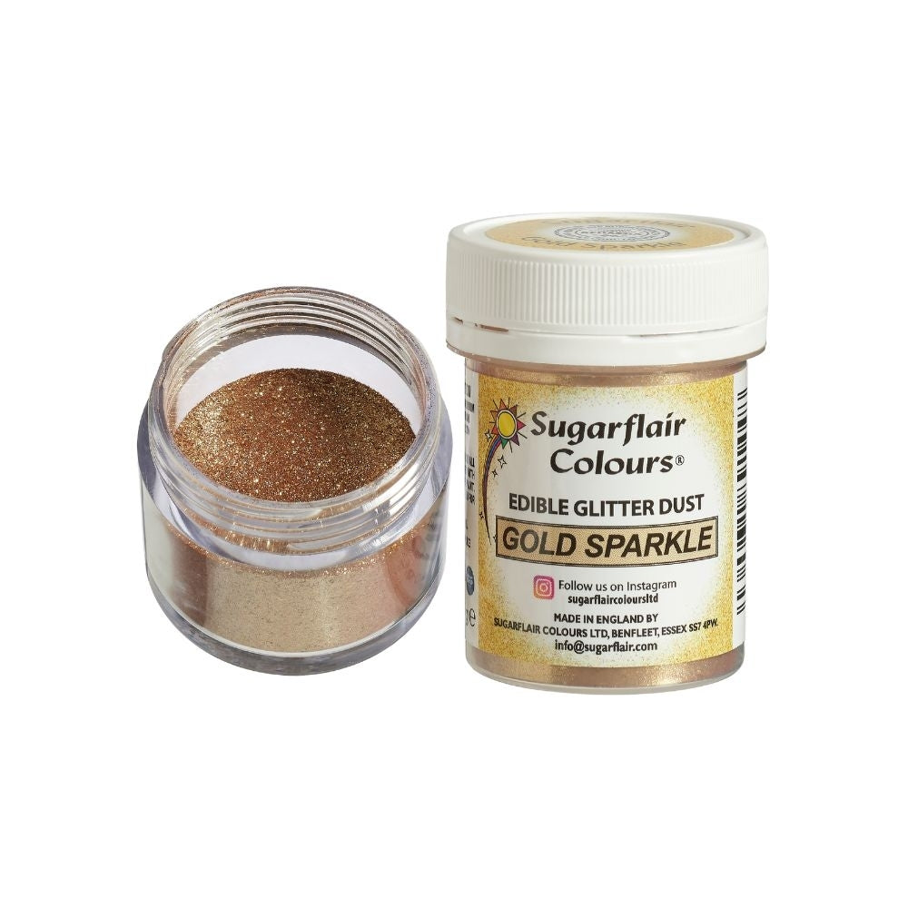 Sugarflair Gold Sparkle - Edible Glitter Dust 10g