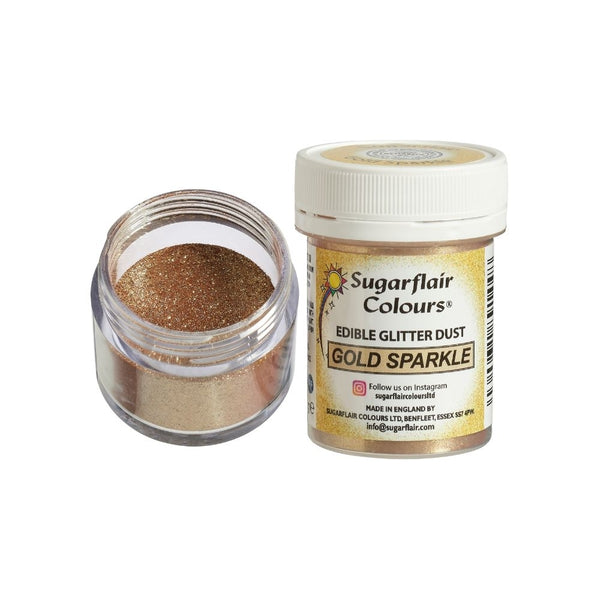 Sugarflair Gold Sparkle - Edible Glitter Dust 10g