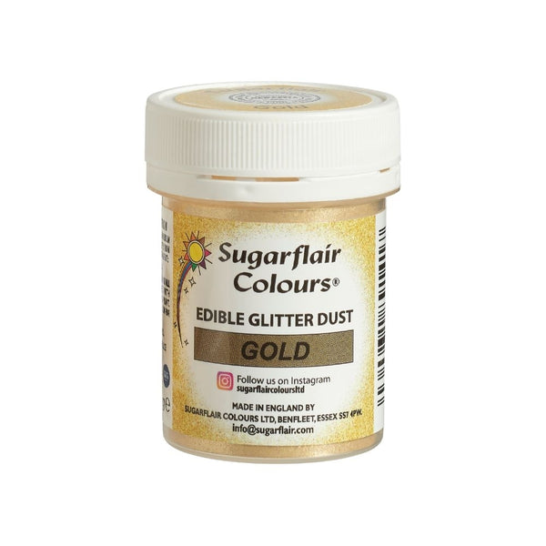 Sugarflair Gold - Edible Glitter Dust 10g