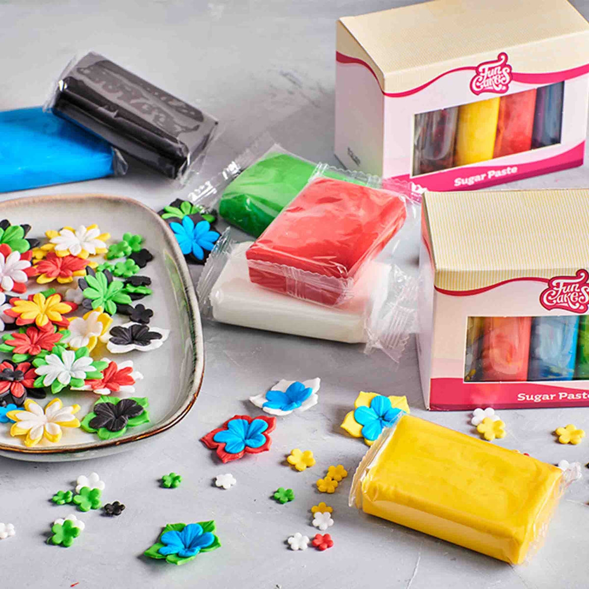 FunCakes Primary Colours Sugarpaste Multipack 5 x 100g