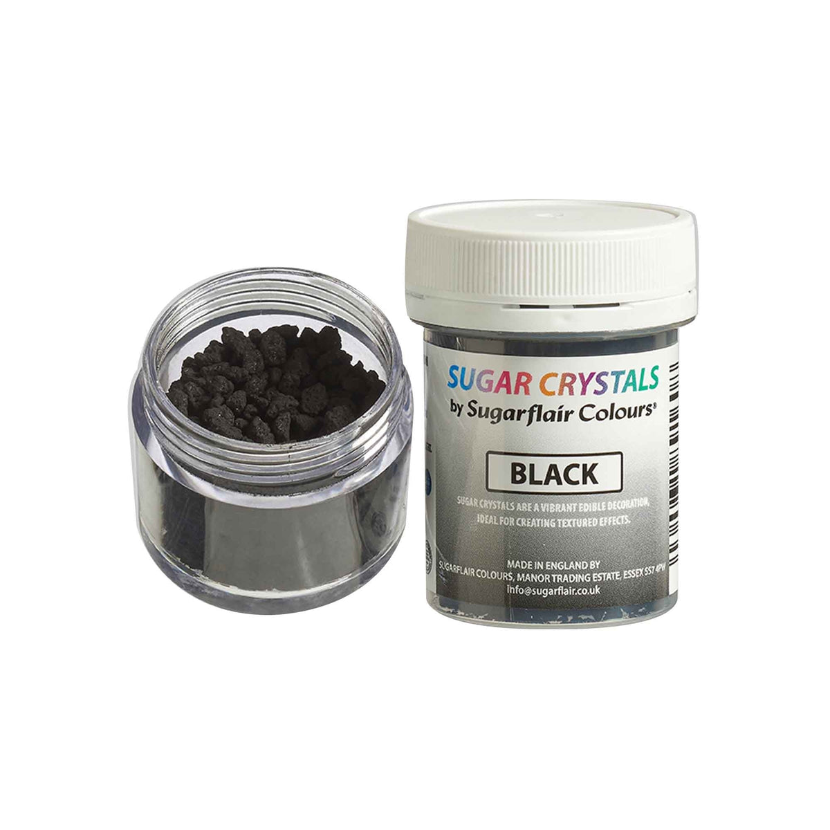Sugarflair Sugar Crystals 40g - Black