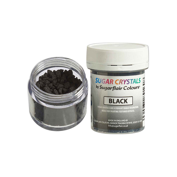 Sugarflair Sugar Crystals 40g - Black
