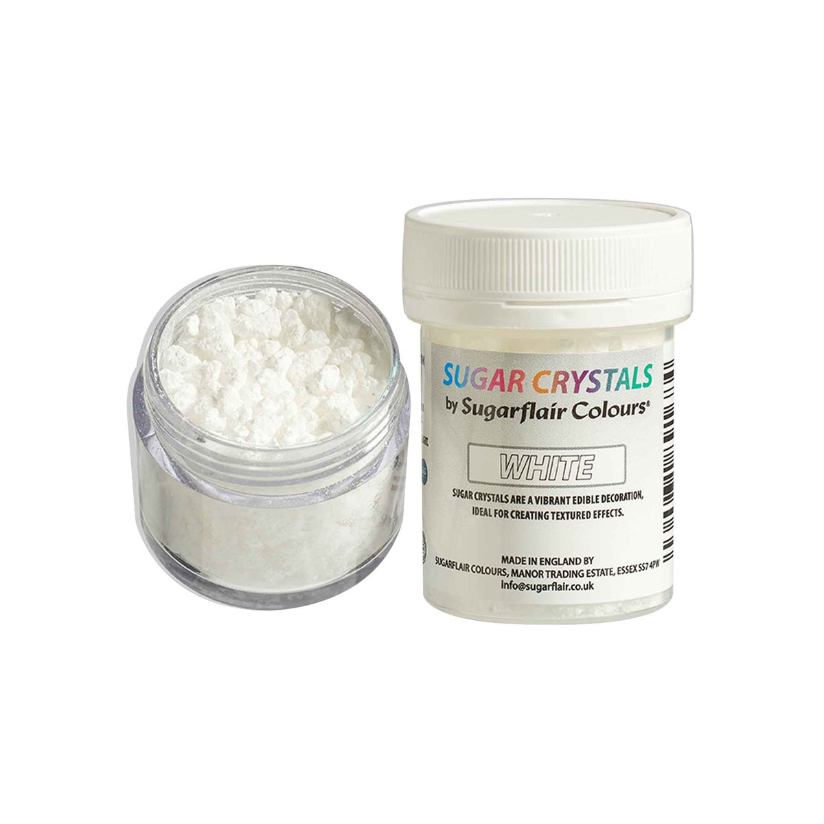 Sugarflair Sugar Crystals 40g - White