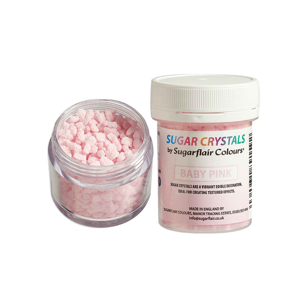Sugarflair Sugar Crystals 40g - Baby Pink