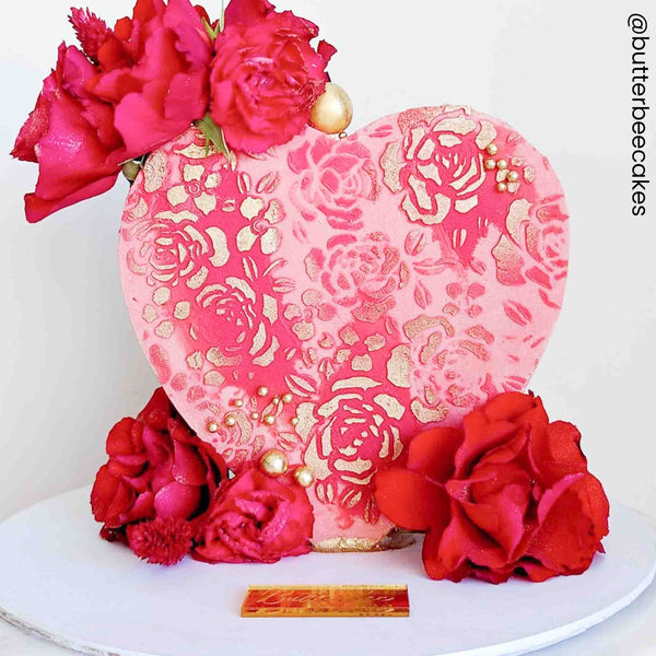 Choctastique White Heart Ganache Plate - Pack Of 2