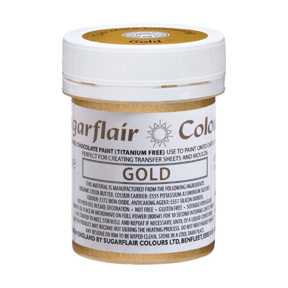 Sugarflair E171 Free - Gold Chocolate Paint Colouring 35g