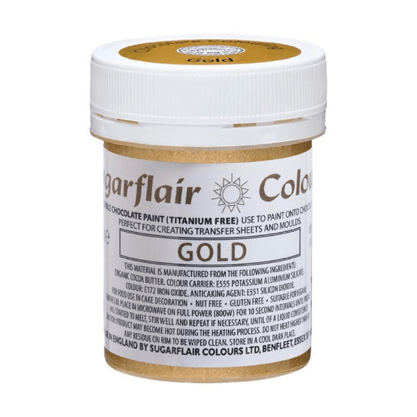Sugarflair E171 Free - Gold Chocolate Paint Colouring 35g