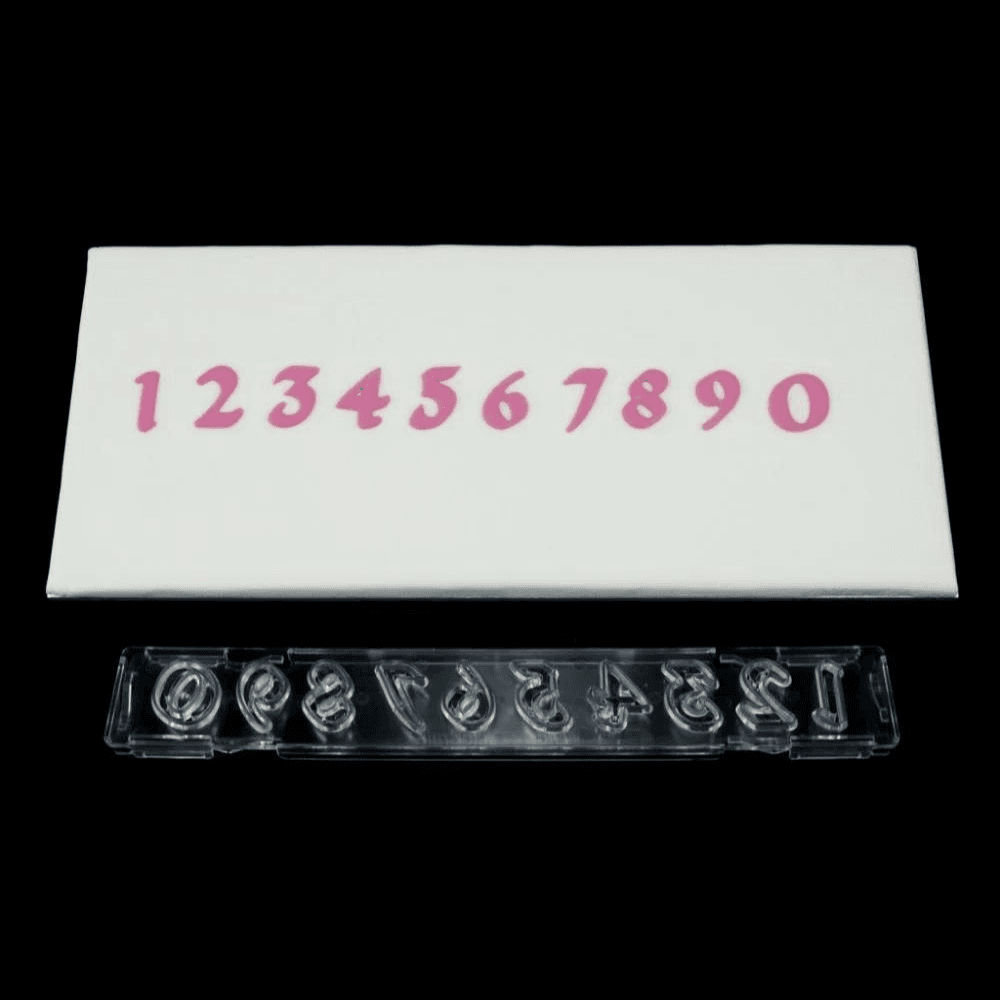 Windsor Gothic Numbers Icing Cutter & Ejector Set