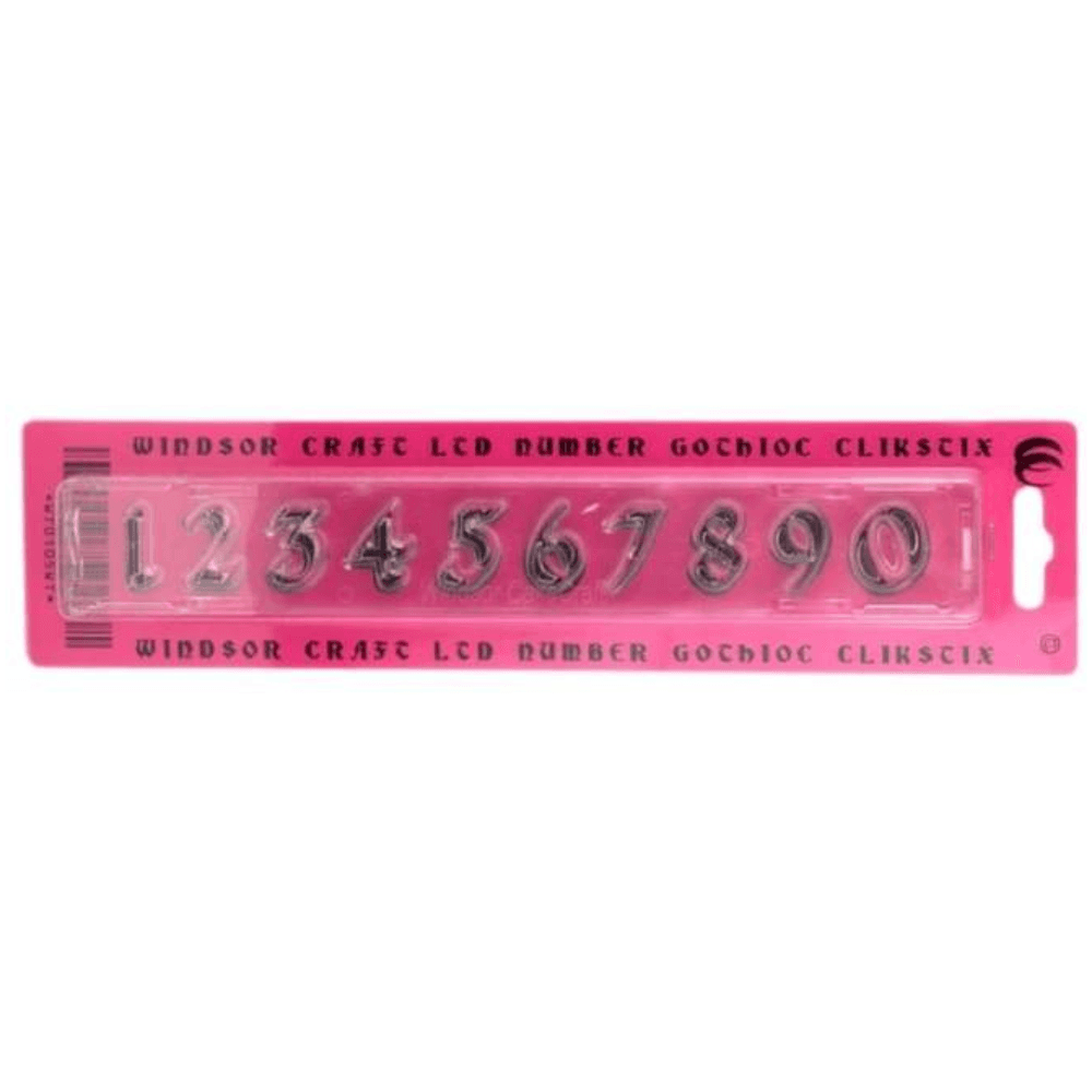 Windsor Gothic Numbers Icing Cutter & Ejector Set