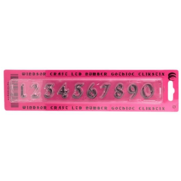 Windsor Gothic Numbers Icing Cutter & Ejector Set