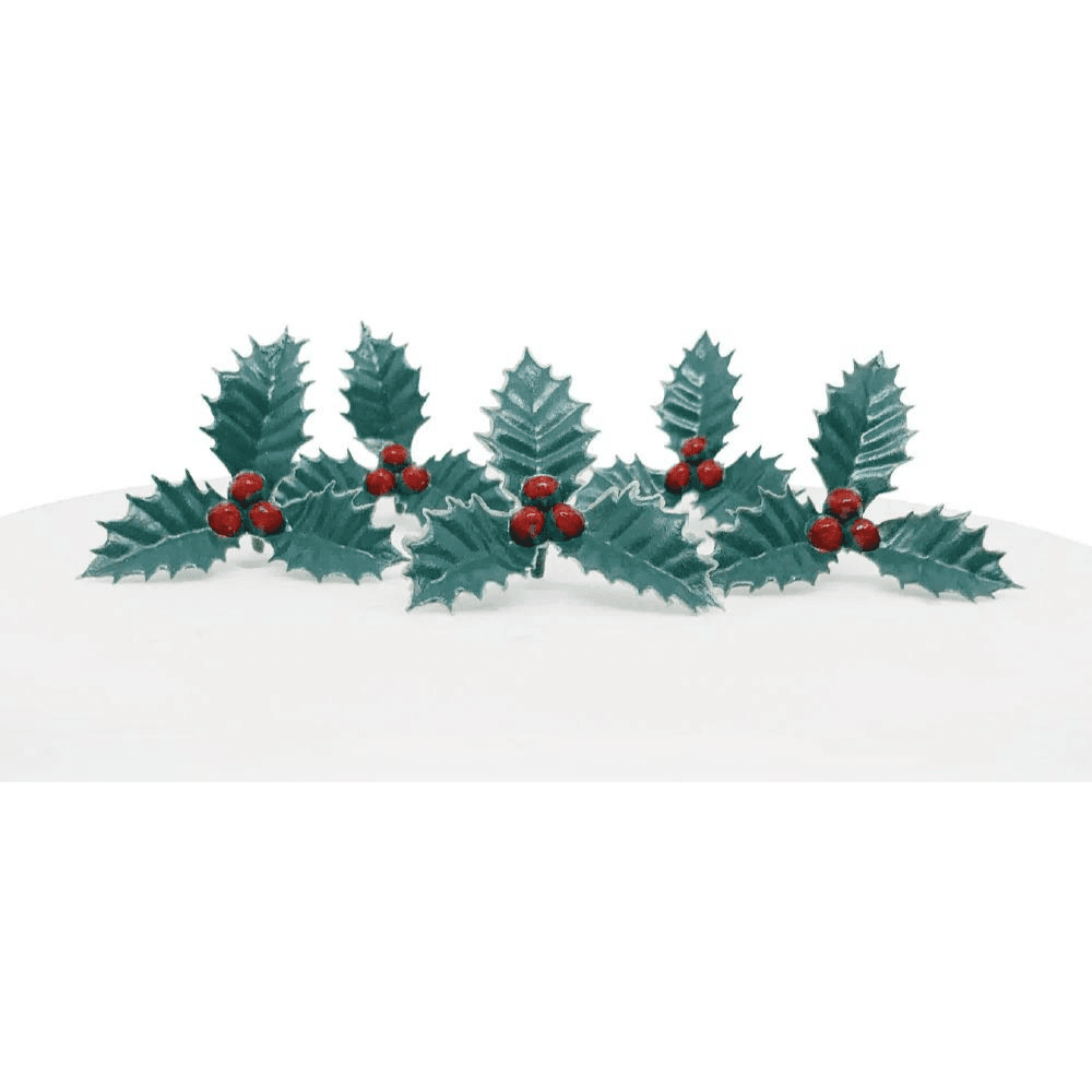 Anniversary House Holly Cake Topper Pick