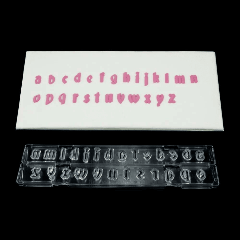 Clikstix Gothic Lower Case Alphabet Icing Cutter & Ejector Set
